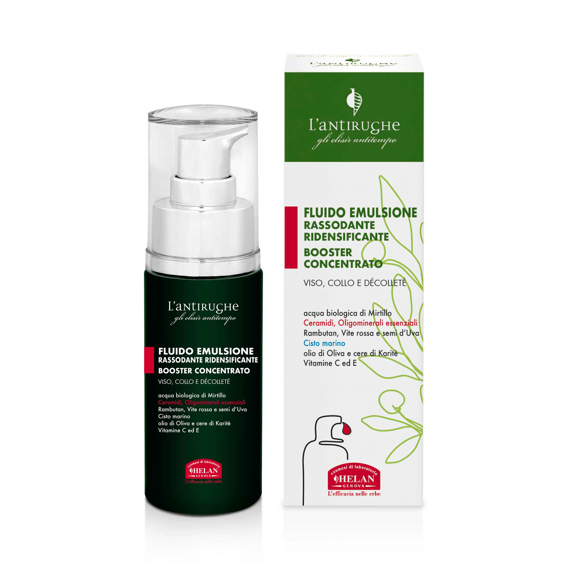 Helan Siero Fluido Emulsione rassodante ridensificante 30 ml