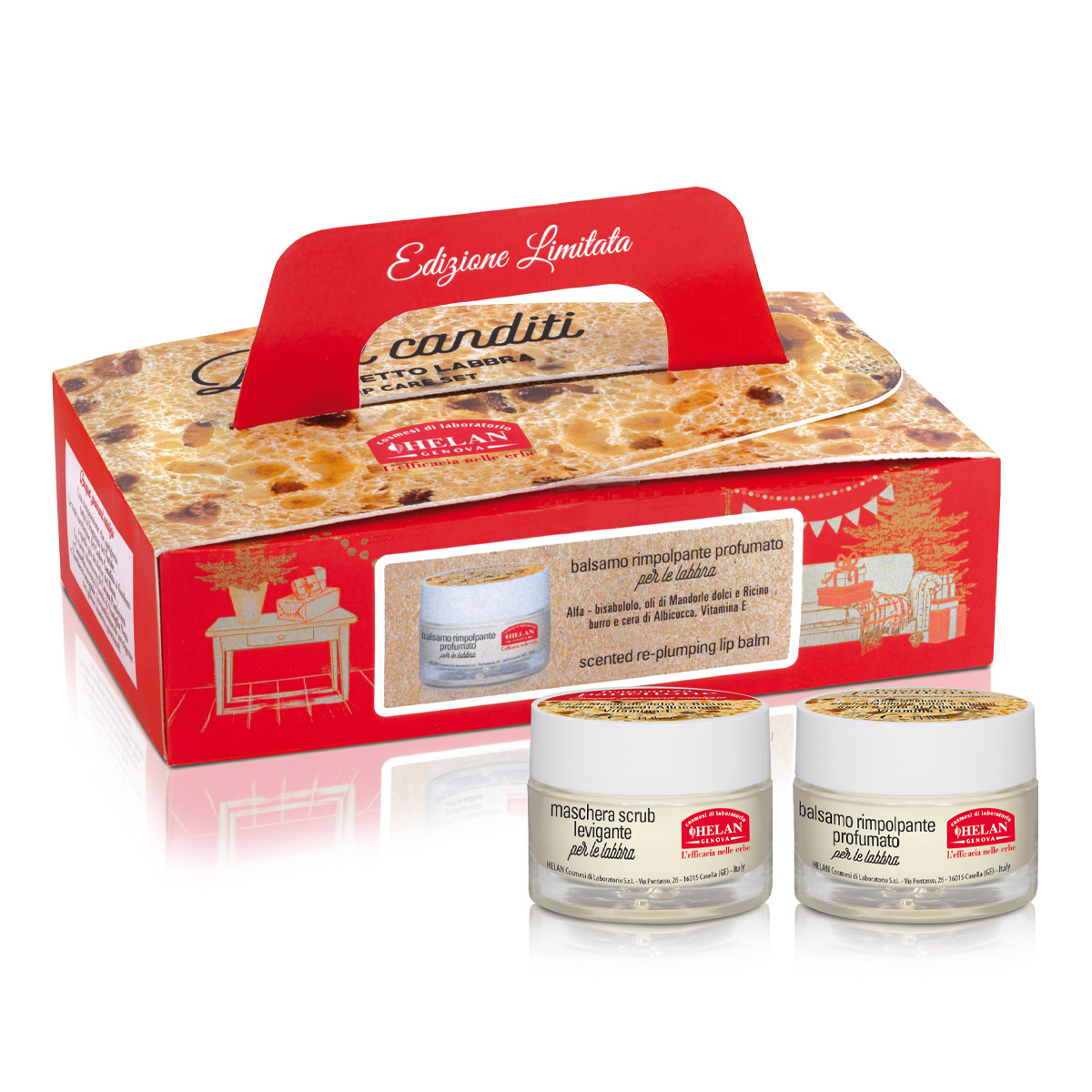 Helan Fragranza Panettone Baci Canditi Cofanetto Labbra