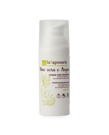 LaSaponaria Crema viso idratante - ALOE VERA E ARGAN