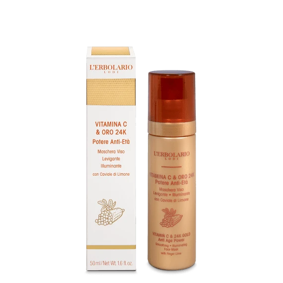 L'Erbolario Maschera Viso Vitamina C & Oro 24K