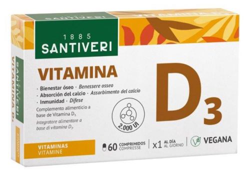 Santiveri VITAMINA D3 2000 vegetale 60cps