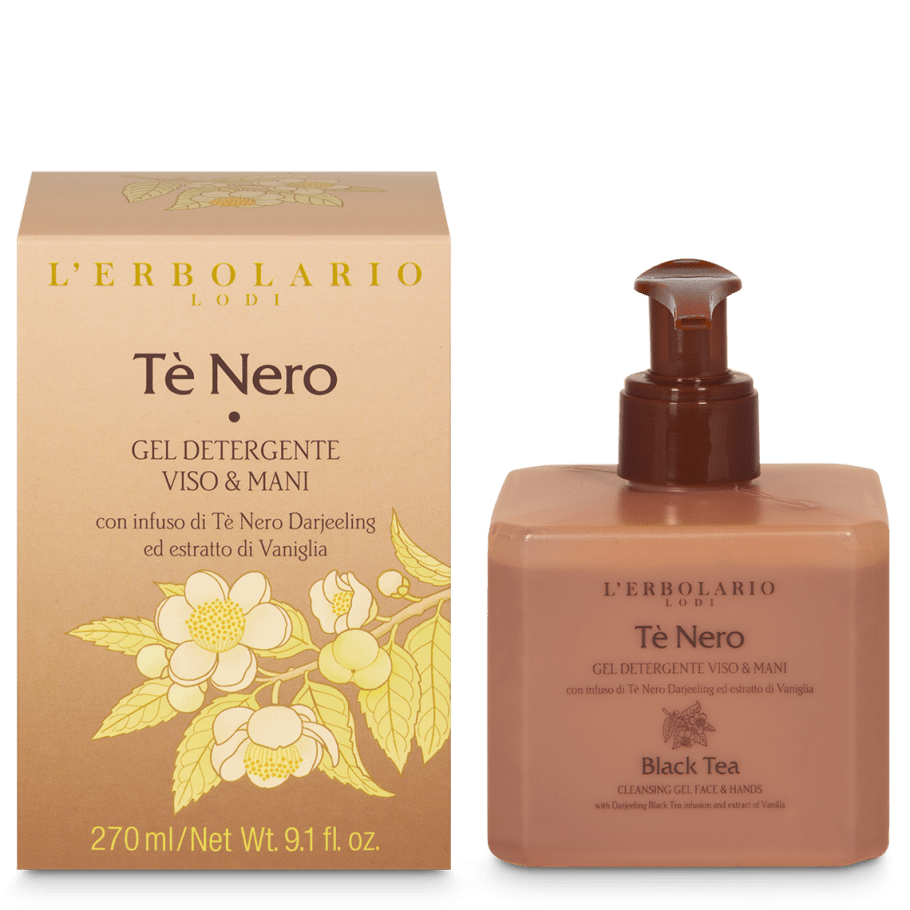 L'Erbolario Gel Detergente Viso & Mani Tè Nero 270 ml