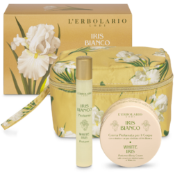 L'Erbolario Iris Bianco Mini Beauty-Case Petalo