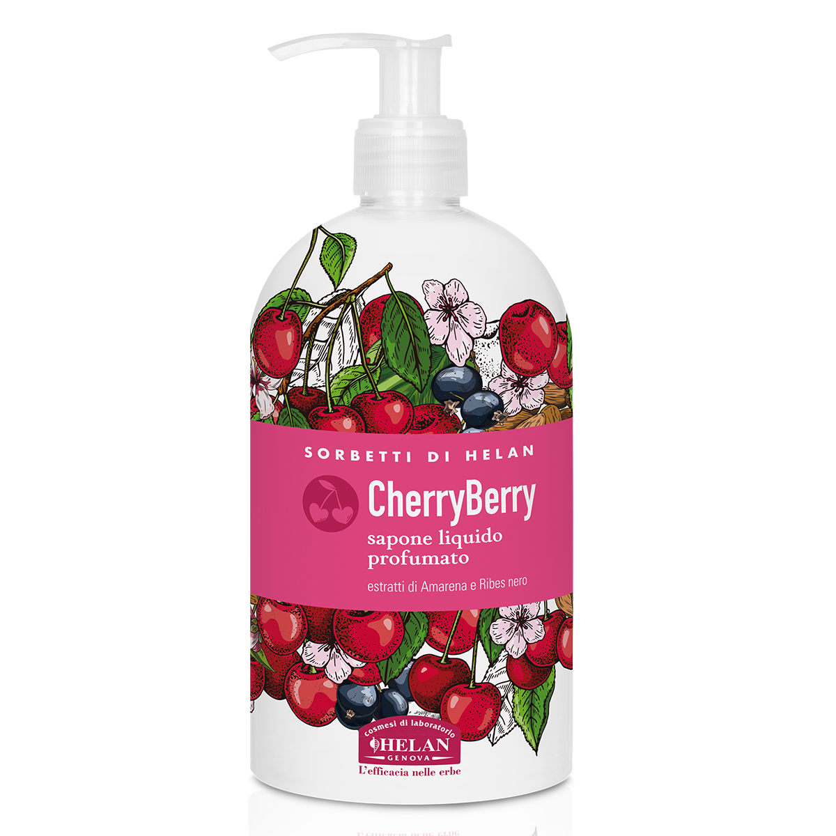 Helan I SORBETTI DI HELAN CherryBerry Sapone Liquido Profumato 500ml