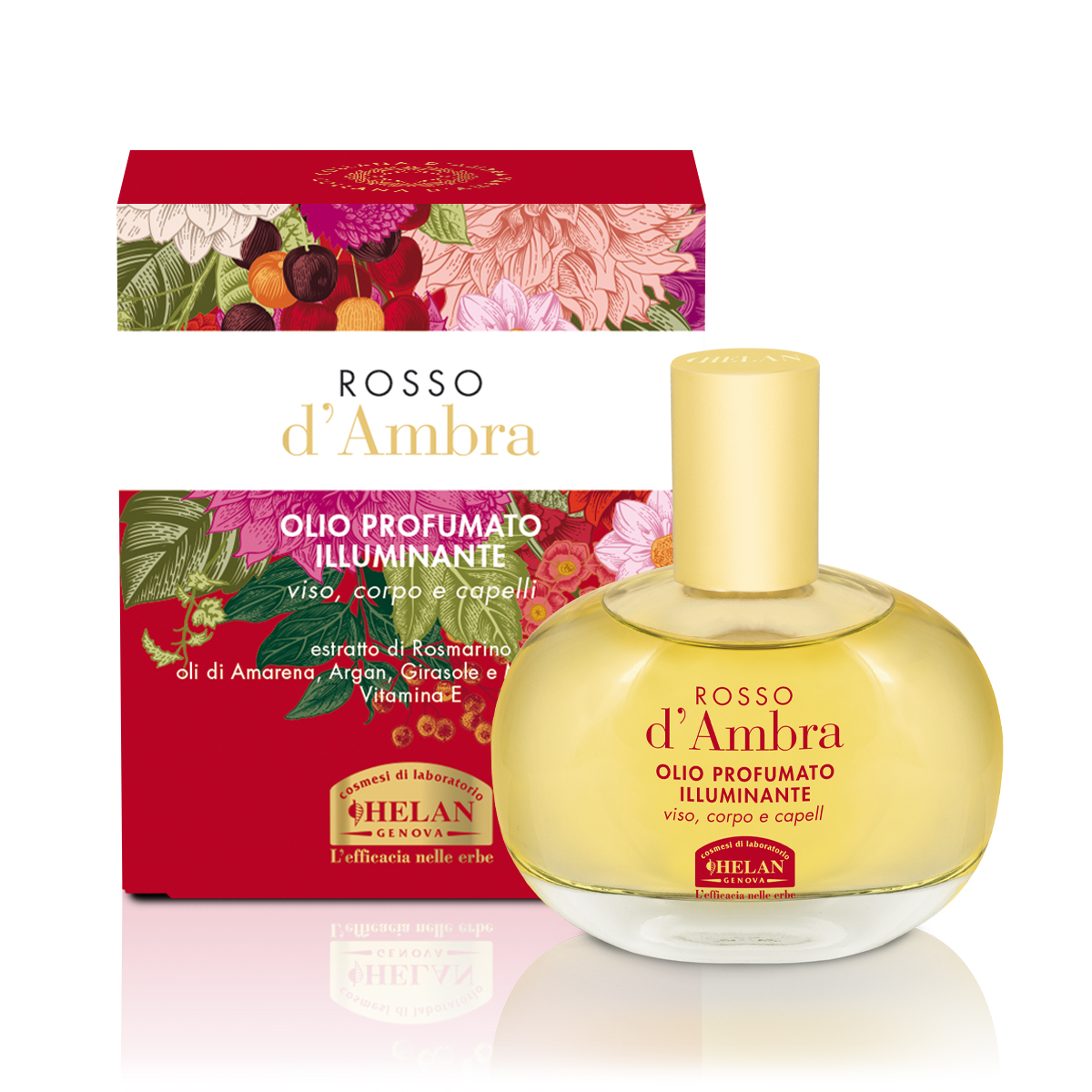 Helan COLLANA D'AMBRA Rosso d'Ambra Olio Profumato Illuminante 50ml