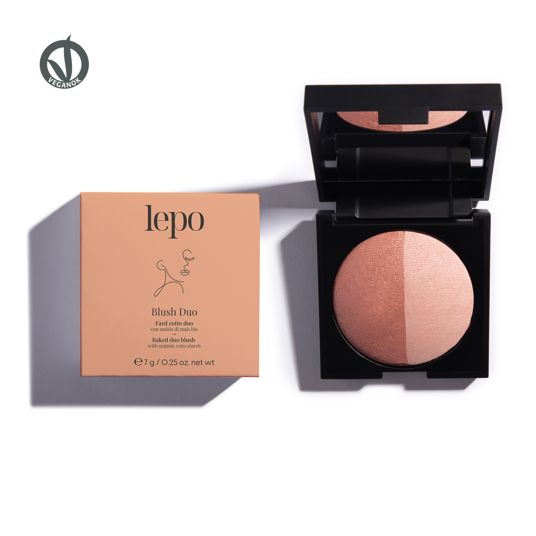 LEPO BLUSH DUO Fard cotto duo con amido di mais bio