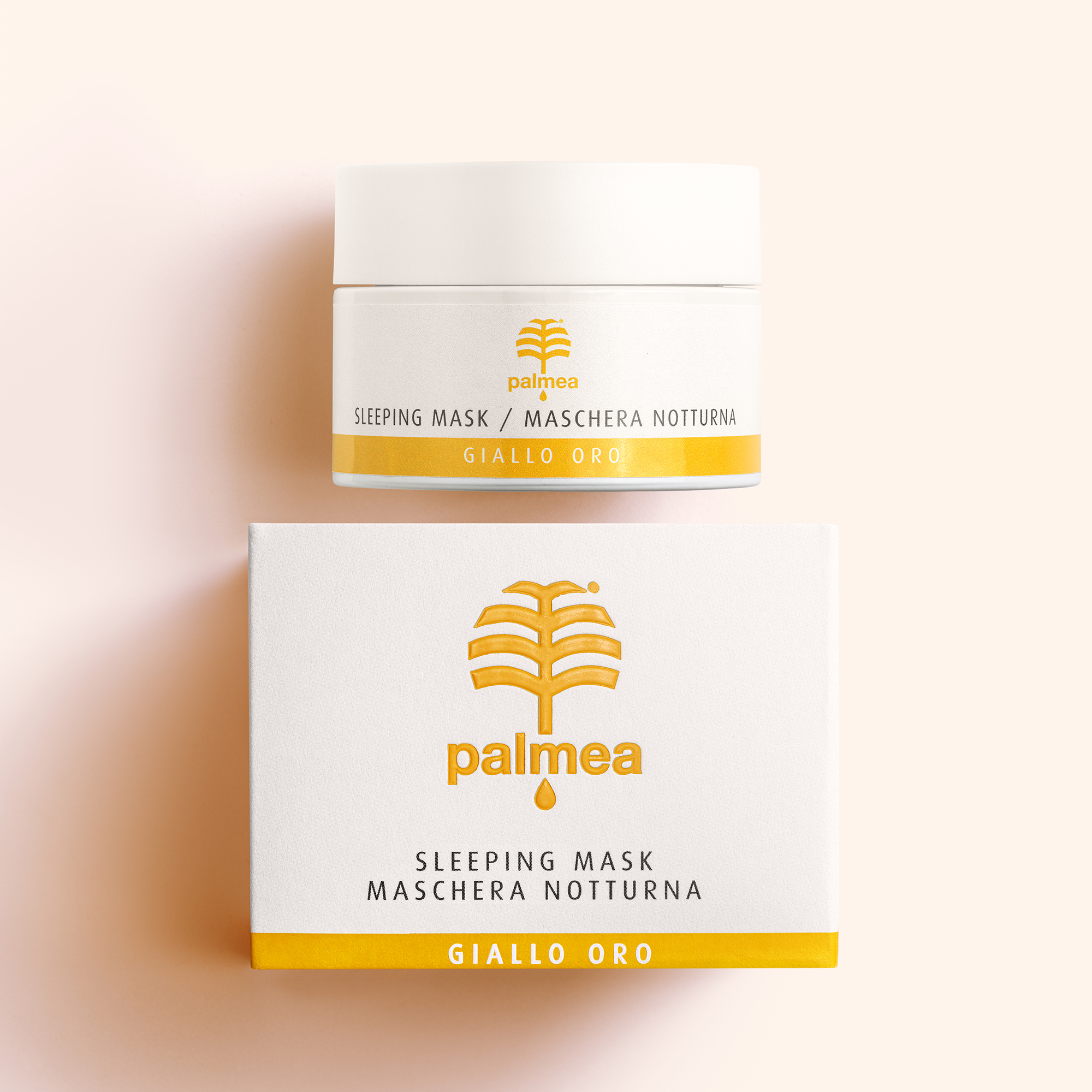 Palmea Sleeping mask maschera notturna, Giallo Oro 50ml