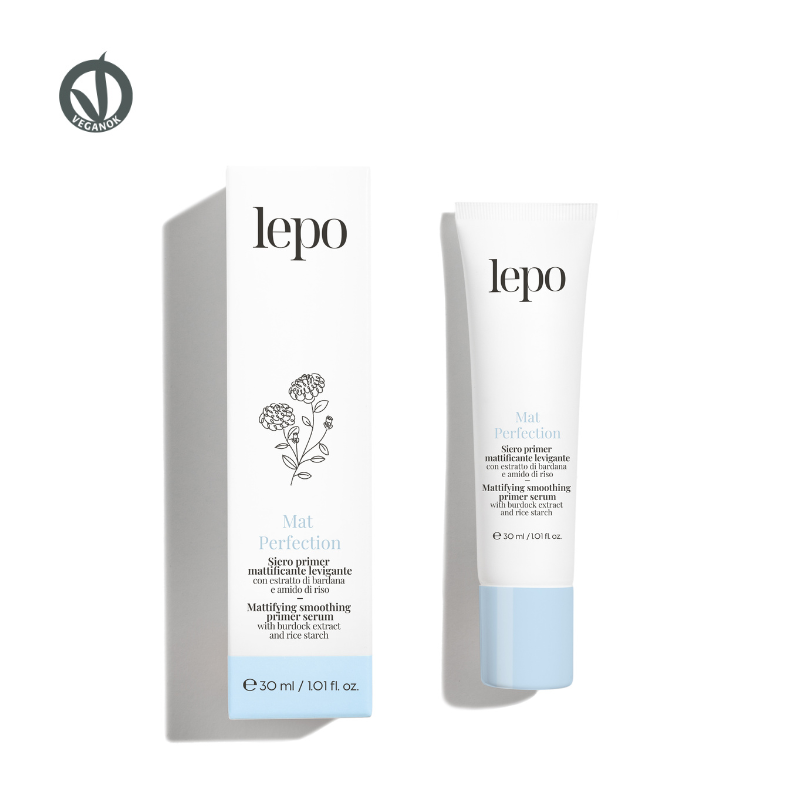 Lepo MAT PERFECTION Siero primer mattificante levigante con estratto di bardana e amido di riso