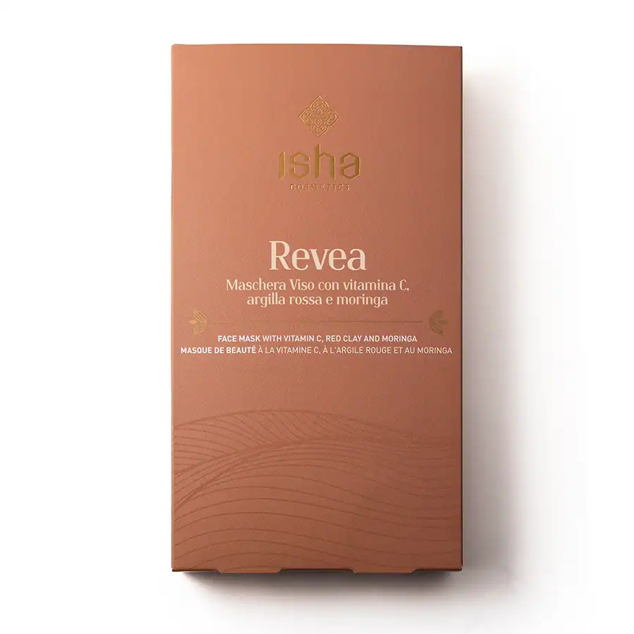 Isha Revea – Maschera Viso con vitamina C, argilla rossa e moringa
