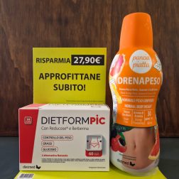 Pack promozionale DietformPic 60cps più Drenapeso pancia piatta